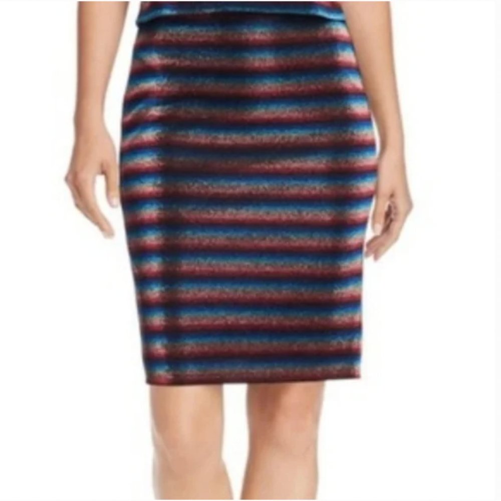 AQUA Metallic Rainbow Skirt